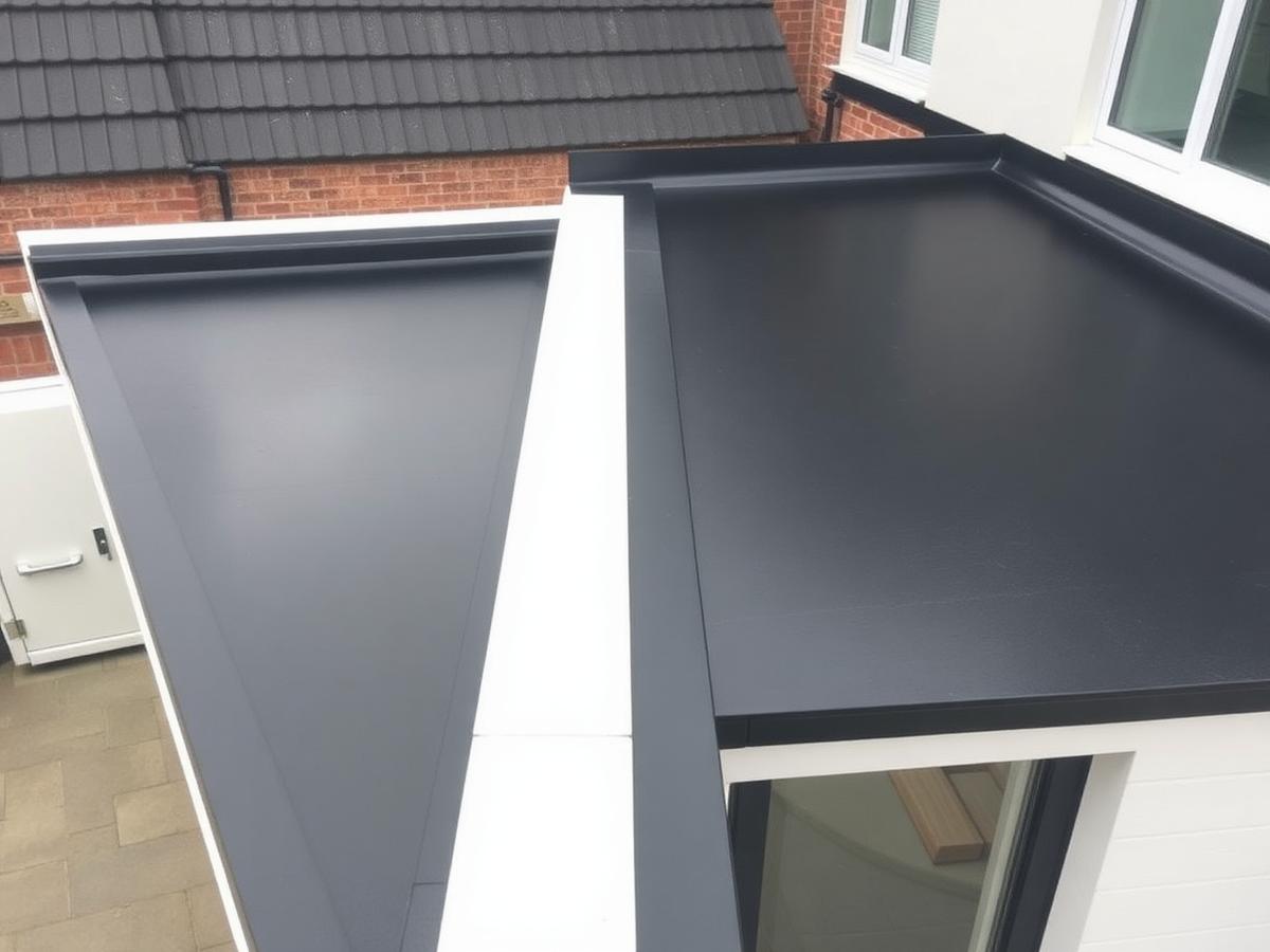 New flat roof install